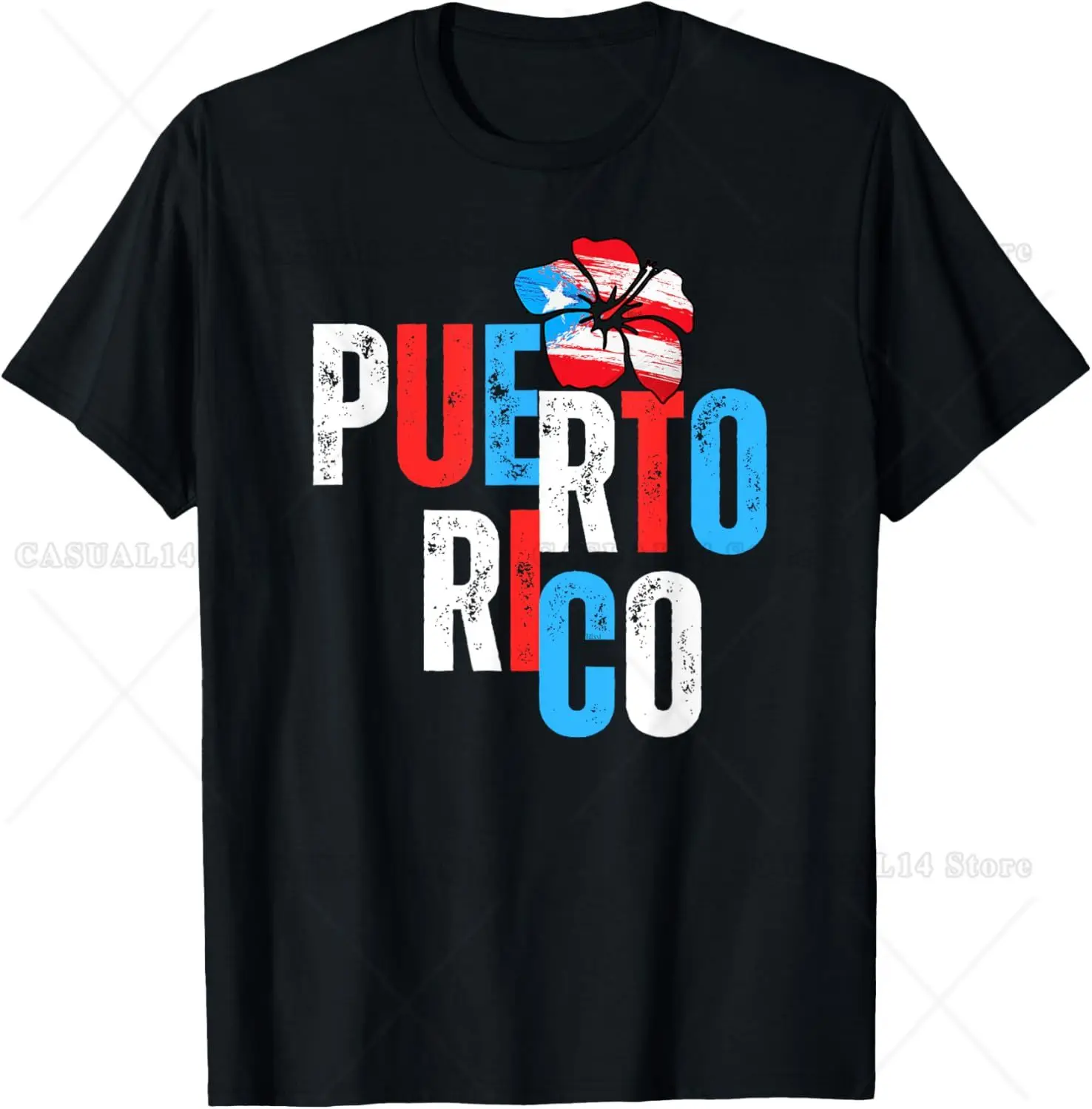 Puerto Rico Amapola flor Boricua bandera cultura ricana raíces camiseta