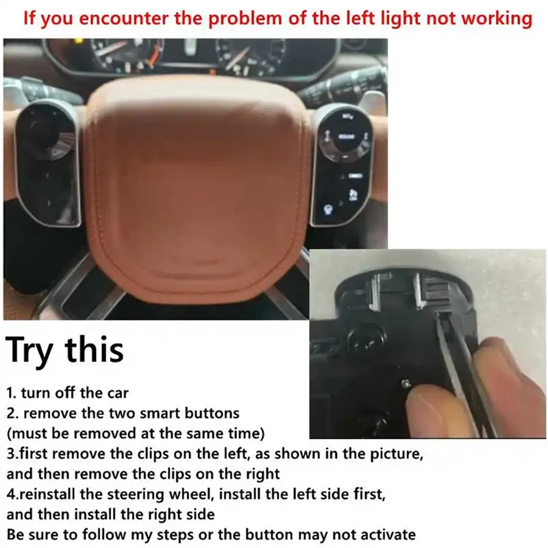 قطع غيار الأجهزة أزرار عجلة توجيه سيارة لسيارة رينج روفر L405 سبورت L494 لاند روفر ديسكفري 5 مفاتيح نمط اللمس Bu