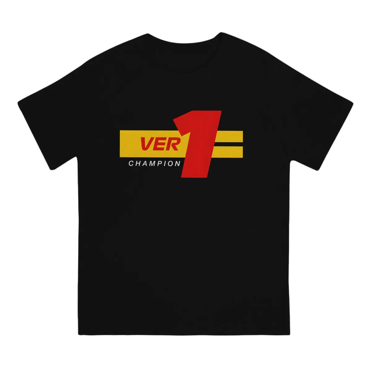 Men Ver 1 World Champion T Shirt Max Verstappens Pure Cotton Clothes Crazy Short Sleeve Crew Neck Tee Shirt Printing T-Shirts