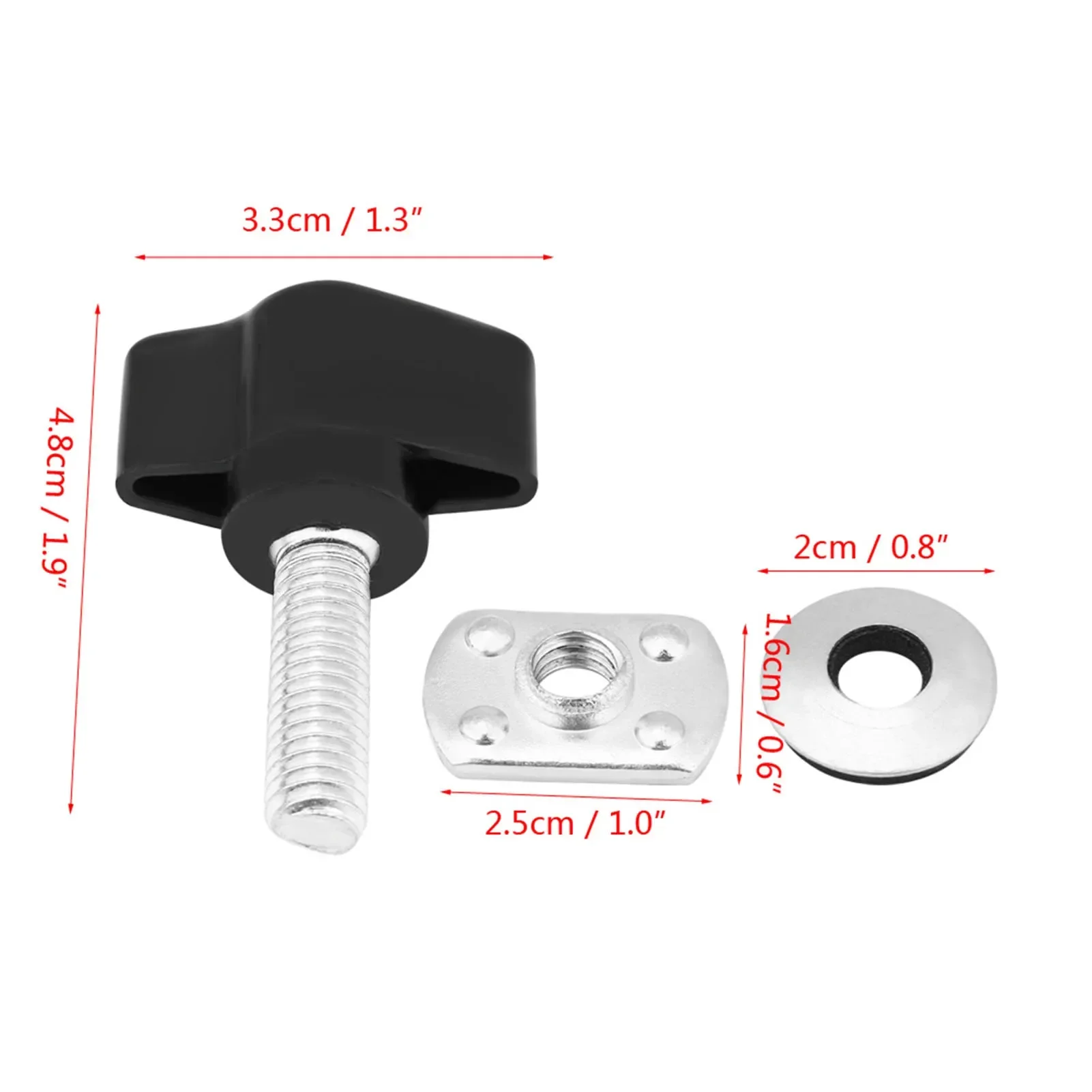 8Pcs Universal Hard Top Fasteners Thumb Screws Nuts Bolts For Jeep Wrangler YJ TJ JK