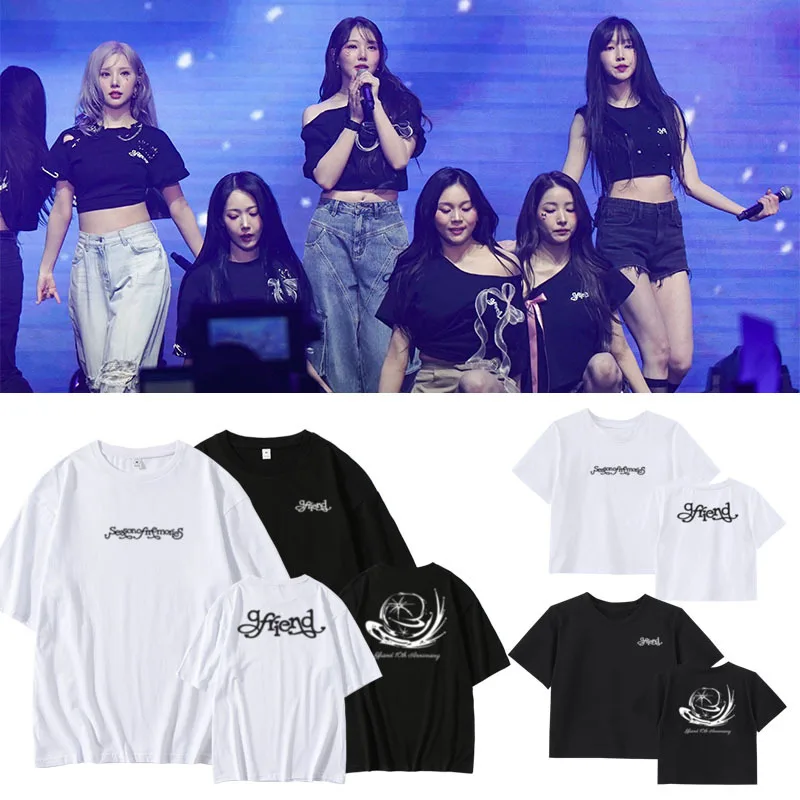 

Kpop GFriend Season of Memories Oversized T Shirt Women Men 100% Cotton Short Sleeve Funny Tshirt Graphic Tee Streetwear Clothes