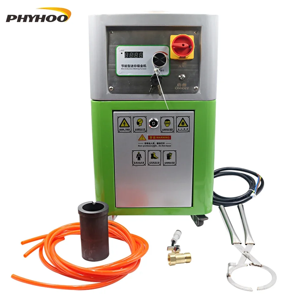 

Печь для плавления металла Печь для плавления средней частоты Небольшой экспериментальный плавильный станок для золота, серебра и меди Железо и сталь