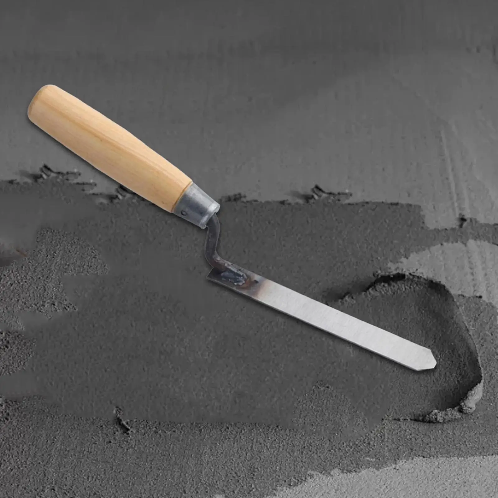 مشيرا مجرفة الطوب موصل مريح مقبض خشبي ضيق إصبع مشيرا مجرفة لإصلاح المنزل جدار البناء الطوب