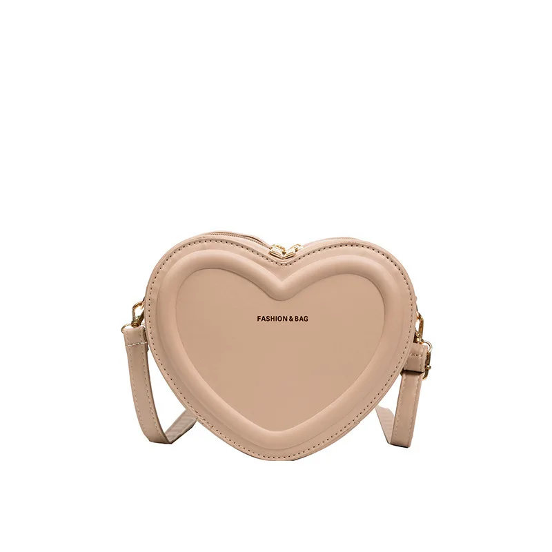 Bolsa de ombro versátil para mulheres, bolsa crossbody fofa, bolsa mensageiro de alta qualidade, na moda e casual, personalidade de amor, popular e luxuosa