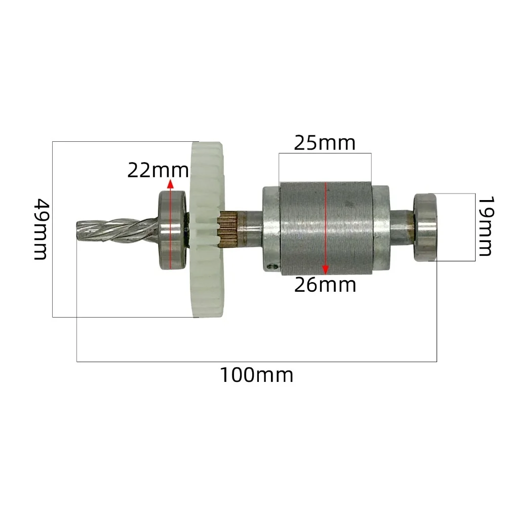 100x49mm Brushless Motor Rotor Compact Electric Chain Saw Rotor Chain Saw Rotor 12-inch Chain Saw Reliable Cutting Performance