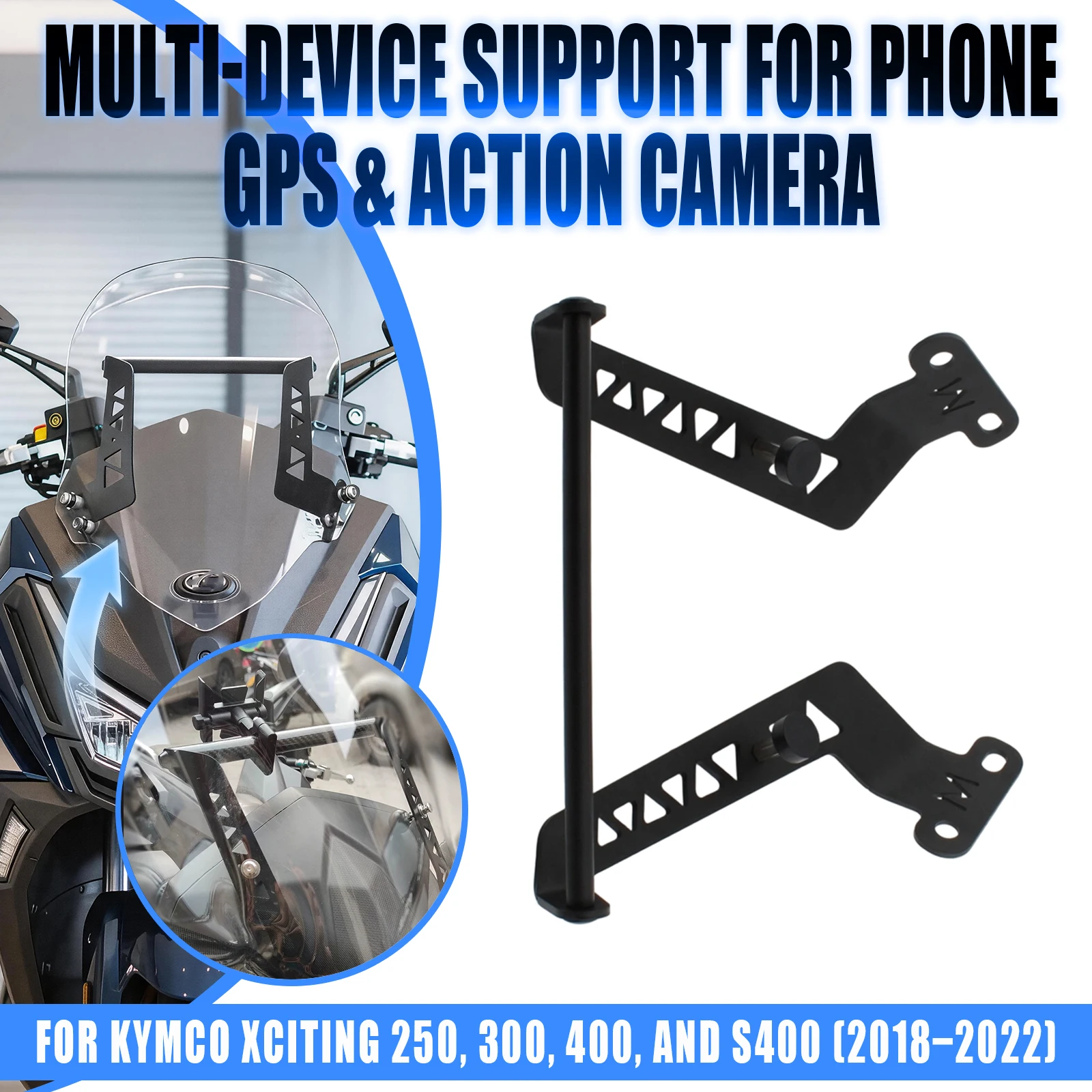 Motorcycle GPS Navigation Plate Phone Holder Stand Bracket For KYMCO Xciting 250 300i 400 S400 2018 2019 2020 2021 2022