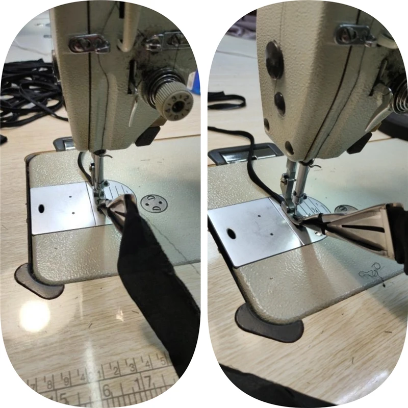 Industrial Sewing Machine Flat Car Pull Tube Presser Foot F515 Suspenders Shoulder Strap Trousers Straps Folding Edge Wrapper