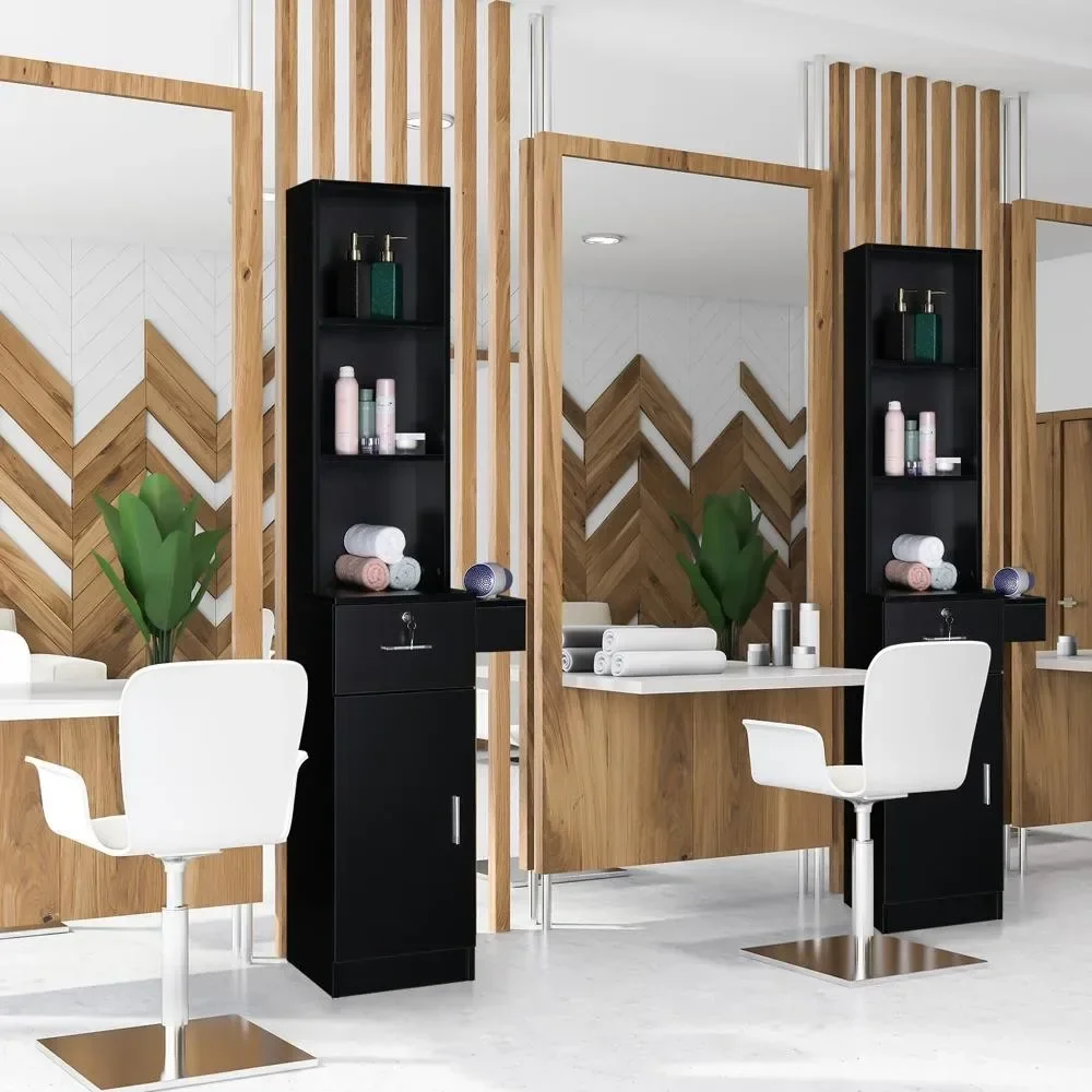 Station de Salon de coiffure, armoire de rangement pour barbier, Table de Spa de beauté