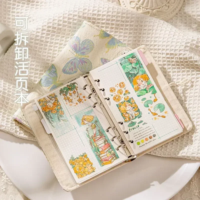 Daily Notepad Weekly Stationery Leaf Sketchbook Notebook Planner Collect Notebooks Agenda Loose Diary Office Ledger Books 2024