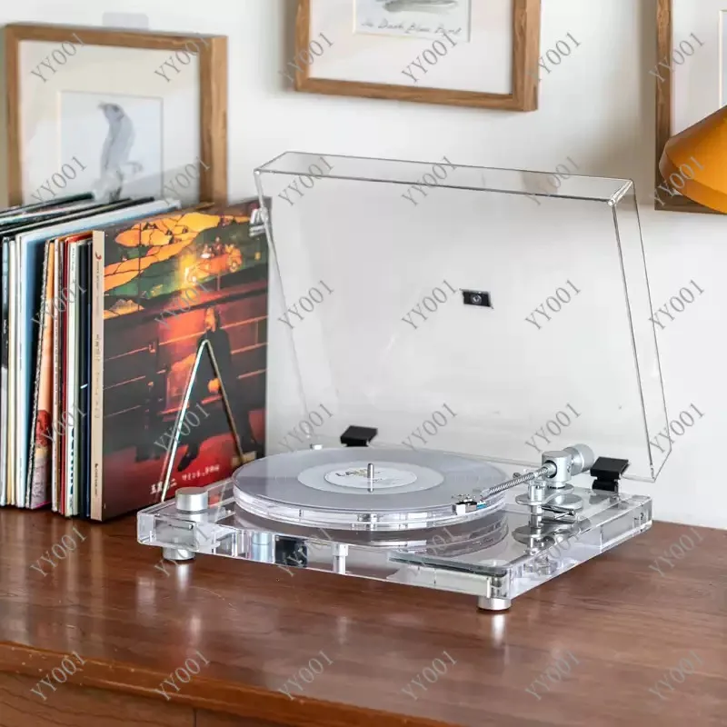 

Transparent Vinyl Record Player LP Bluetooth Turntable Ideal Gift for Birthday & Valentine's Day