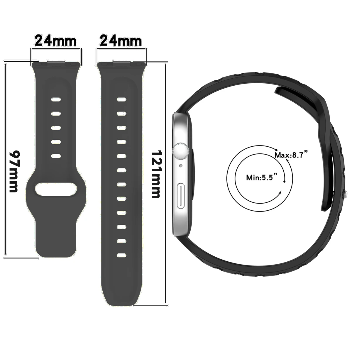 Cinturino in silicone per Huawei Watch Fit 1 2 3 4 cinturino di ricambio per Huawei Watch Fit 4 Pro Sport Correa accessori