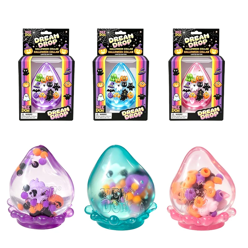 Needoh Nice Cube Dream Drop Halloween Limited Maltose Squeeze Squishy Toy Slow Rebound Stress Relief Anti Anxiety Fidget Toy