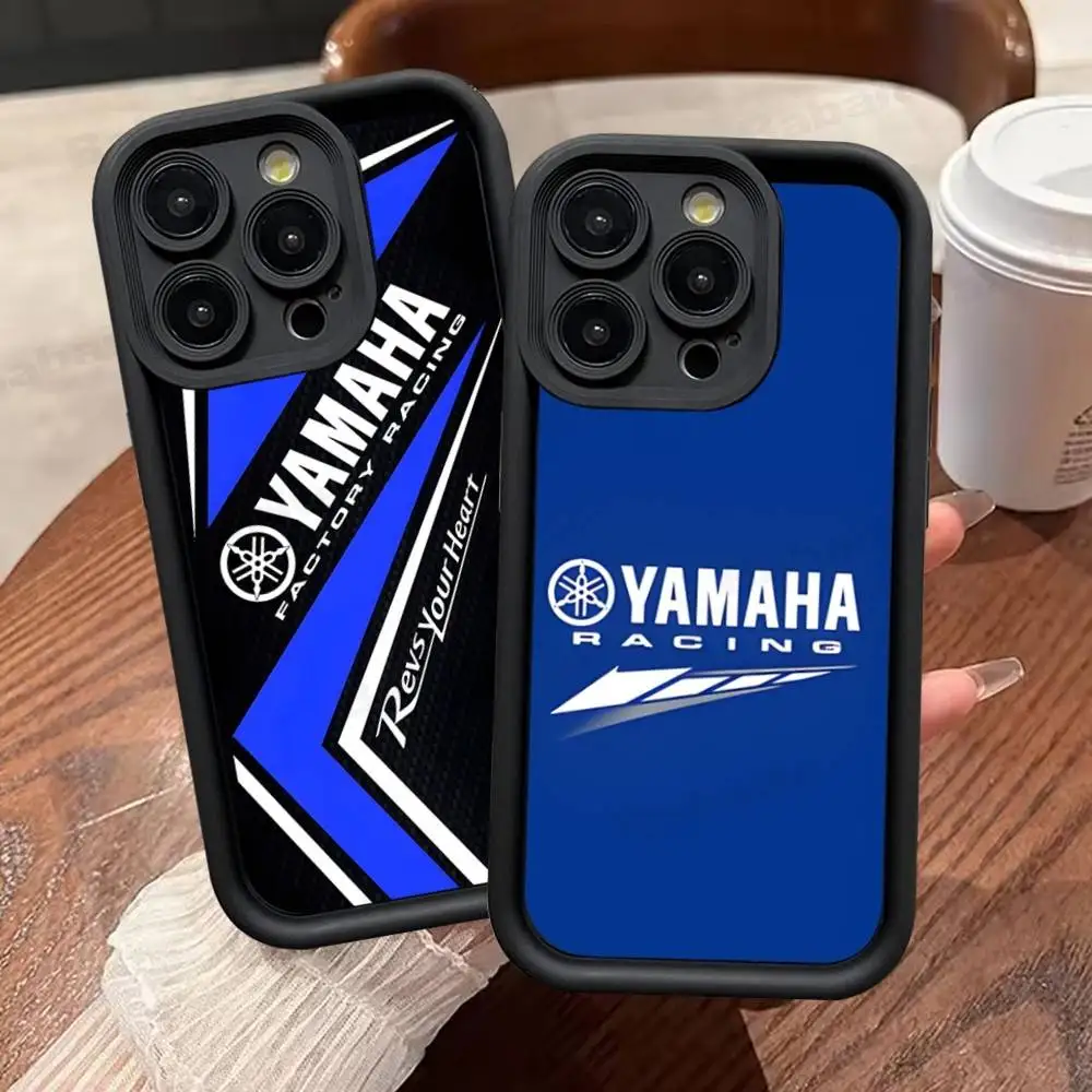 Motorcycle Y-YamAha-ES Phone Case For iPhone 17 16 15 13 11 12 14 Pro Max Plus Silicone Cover Shell
