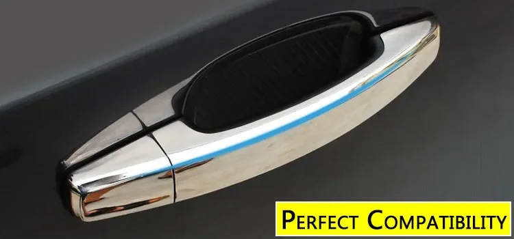 Chrome Door Handle Cover Trim Set for Peugeot 3008 mk1 2008~2016 Accessories Stickers 2009 2010 2011 2012 2013 2014 2015 2016