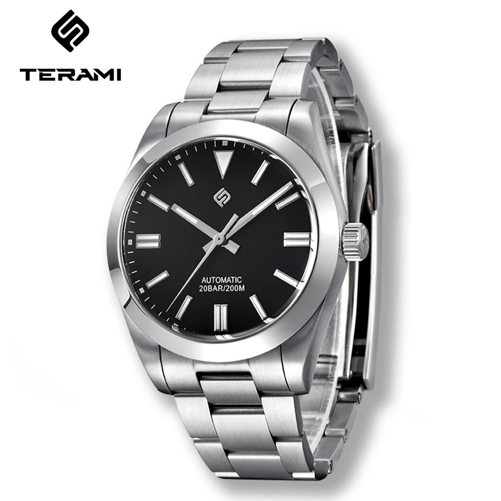 TERAMI Business Mechanical Watches For Men Classical Mens Watch 20Bar Waterproof Super Luminous Automatic Watch reloj hombre