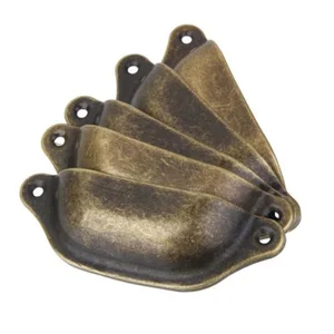 Retro Metal mutfak çekmecesi dolap kapağı tutacağı, Antika Pirinç Kabuk Çekme Kolları, çekme Kolları, mobilya Dolap, Donanım, 10 Adet Deniz kabuğu kabuğunun sapına 8 çekirdekli satışlar-2 numara