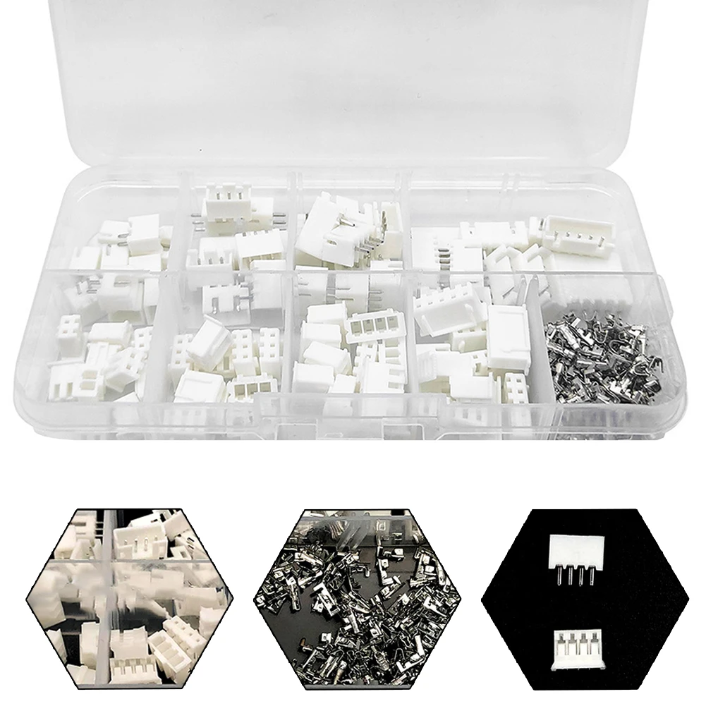 20mm for jst PH Connector Kit 230pcs with Over 1000M ohm Insulation Resistance and 800V AC/minute Voltage Strength