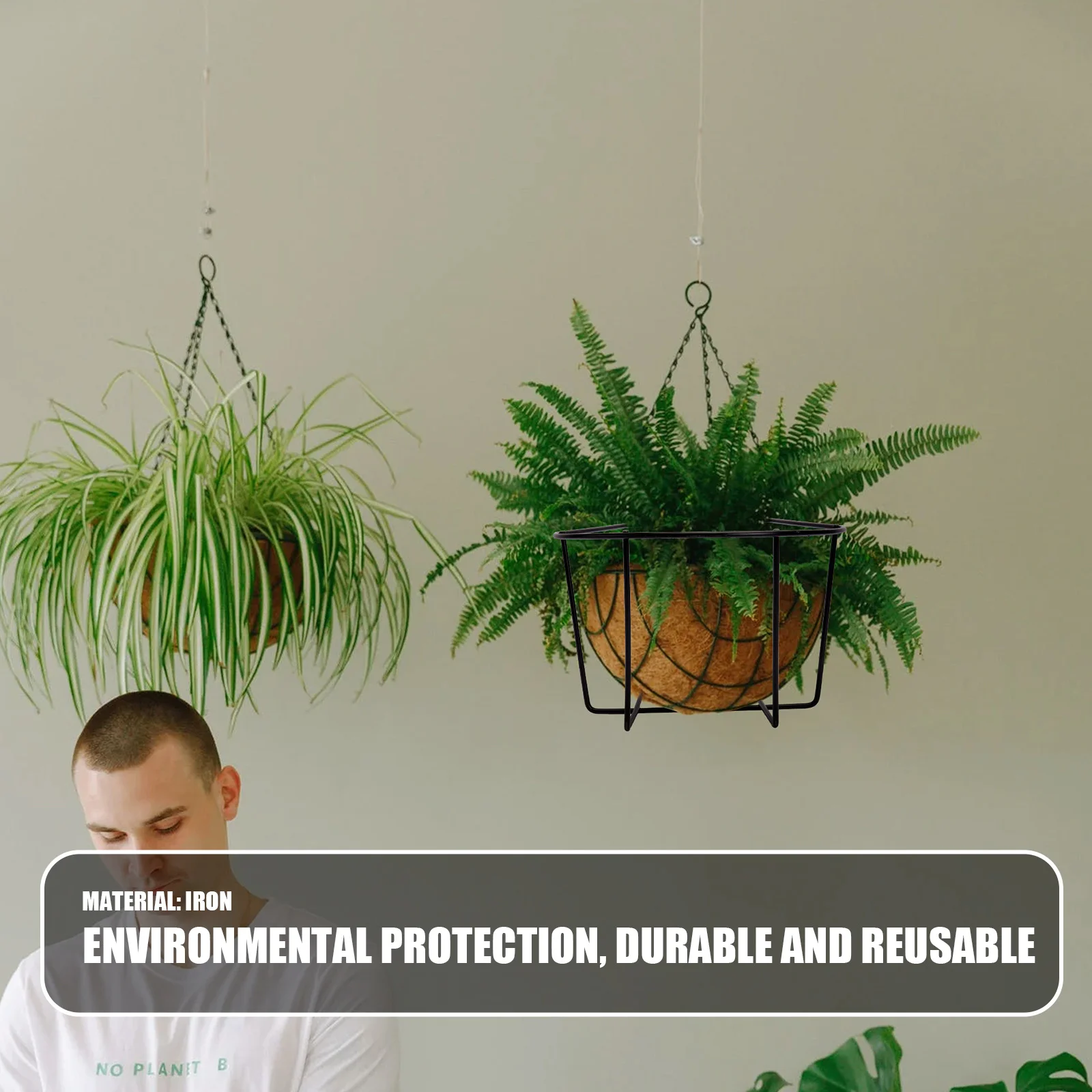 1 قطعة رف الزهور الحديدي الأسود الحائط النبات الجرف لبونساي معلقة حديقة ديكور في الهواء الطلق داخلي نبات الحديد الوقوف #5