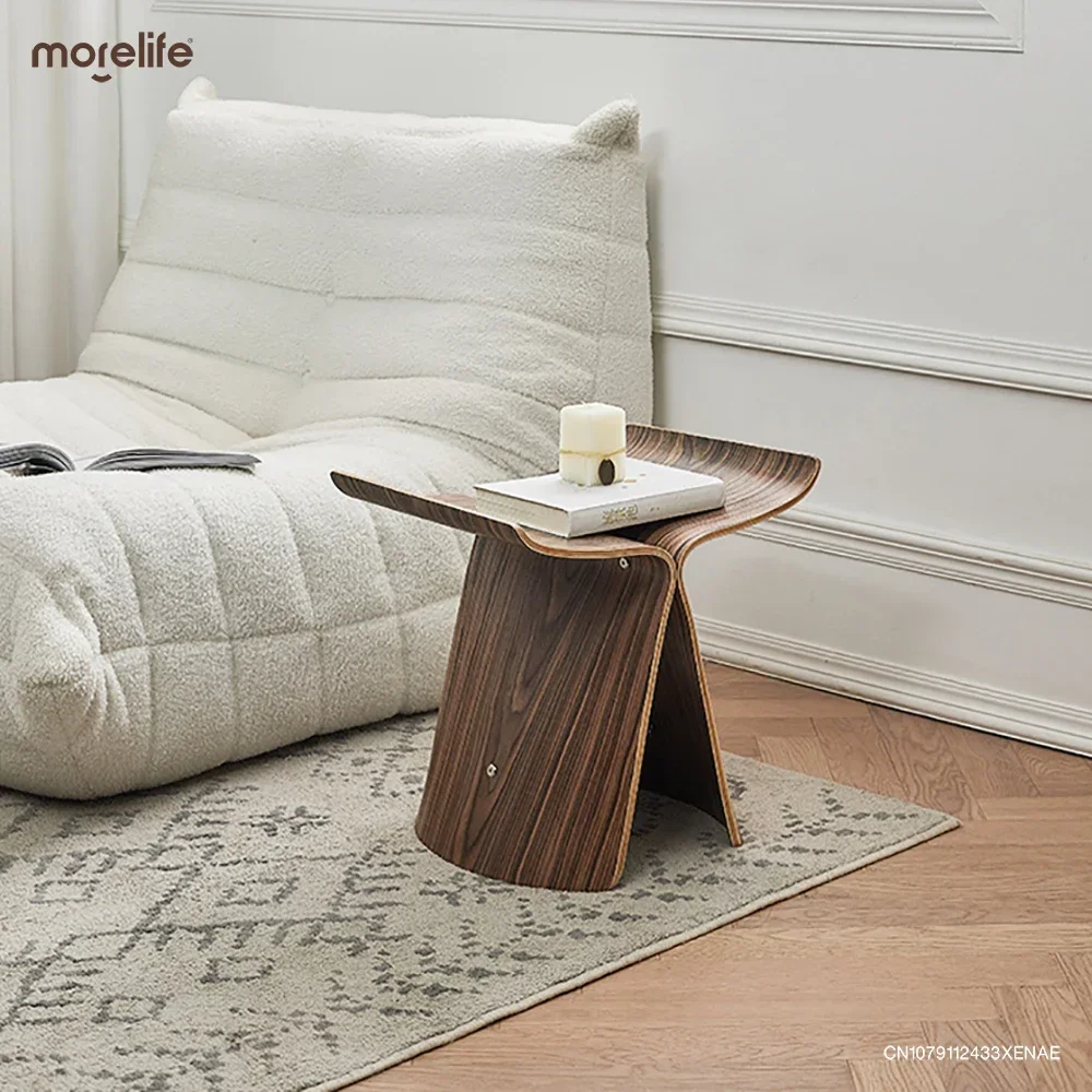 

Nordic Danish Designer Solid Wood Butterfly Stools Footstool Living Room Coffee Tables Shoe Changing Stool Side Table Furniture