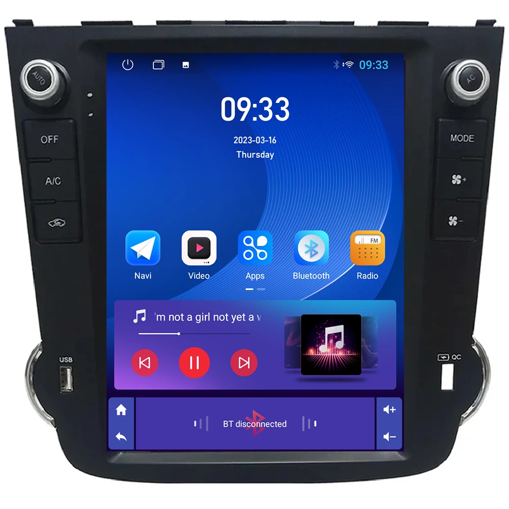 

9.7 Inch Vertical 2 Din Android Car Radio for Honda CRV 2006-2012 Multimedia Head Unit GPS 4G Carplay Auto