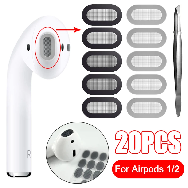 Replaceable Dust Filter Port Dust Stickers Adhesive Earpiece Dust Net Sound Outlet Clean Net for Airpods 1/2 Earphone