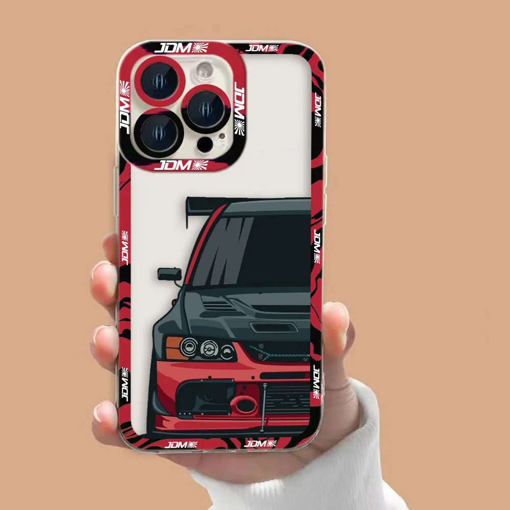 

Sports Car JDM Tokyo Drift Clear Phone Case For Xiaomi 15 15T POCO X7 X6 X5 X4 X3 NFC GT F3 F5 M7 M4 M3 11 11T LITE Case Cover