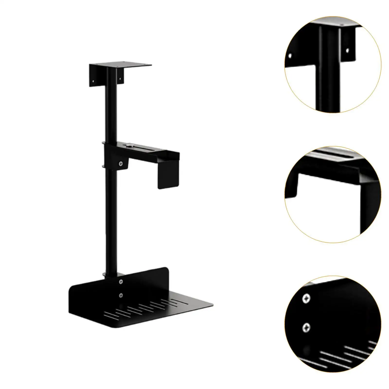 CPU Under Desk Mount Bracket Adjustable Under Counter Computer Tower Holder