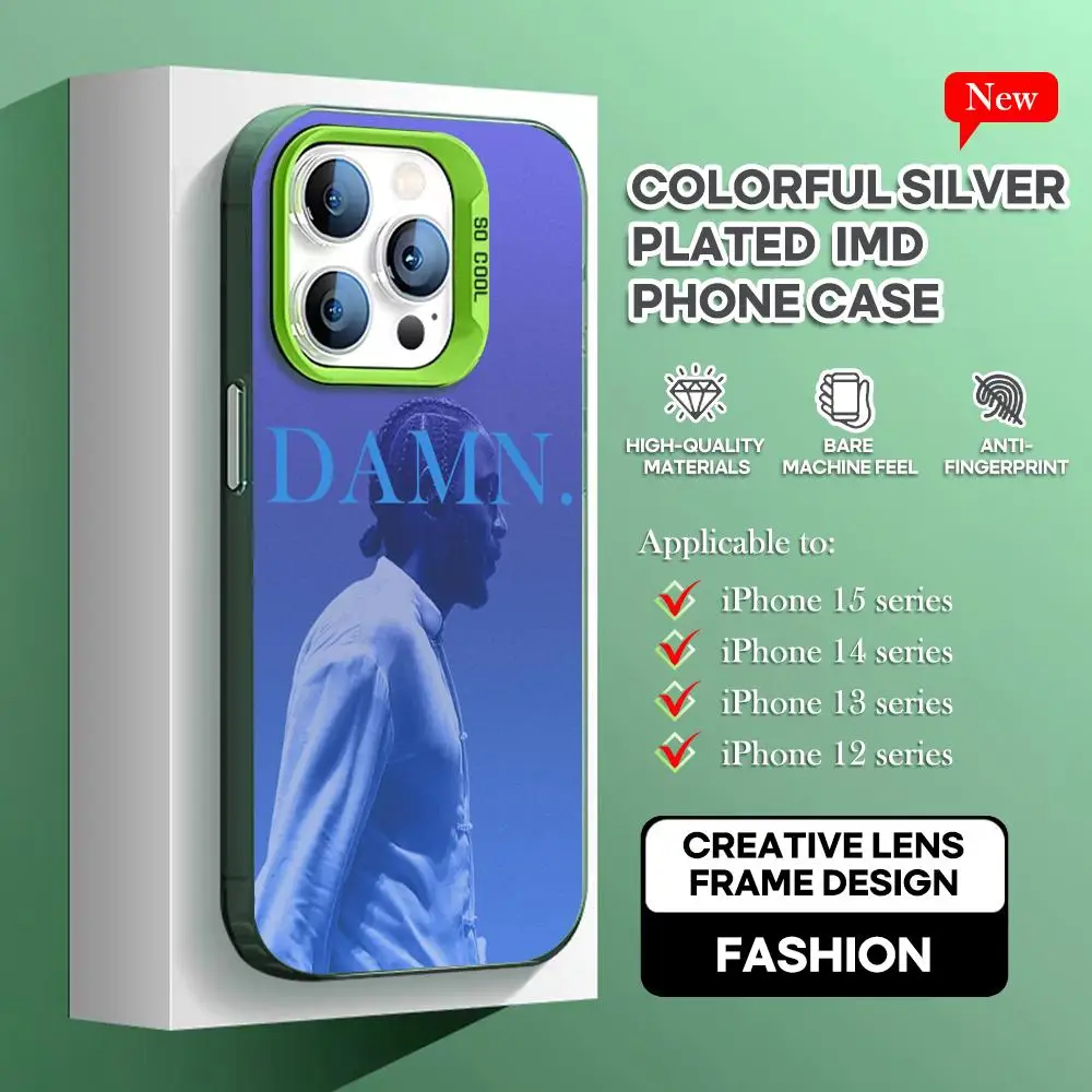 Damn Kendrick Lamar Phone Case green IMD Colorful Phone CaseSilver Suitable for iPhone 16 15 14 13 12 11 XS Pro Max