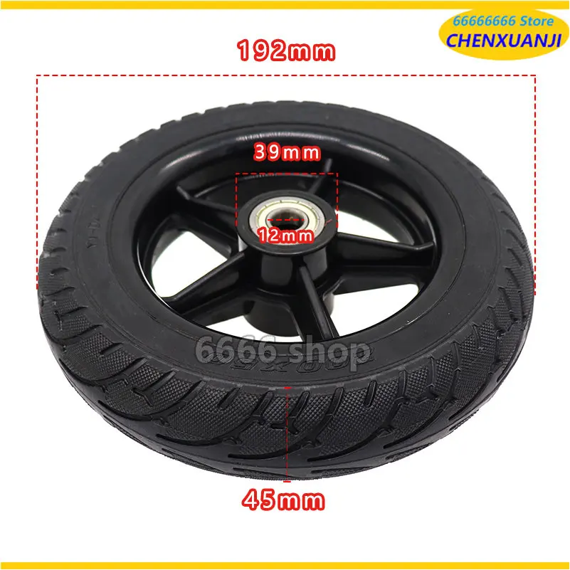 8 Inch Solid Wheels 200X50 Mm Solid Tyre Wheel with Bearing, Rubber Tires, Power Wheelchair Caster Electric Scooter Wheels