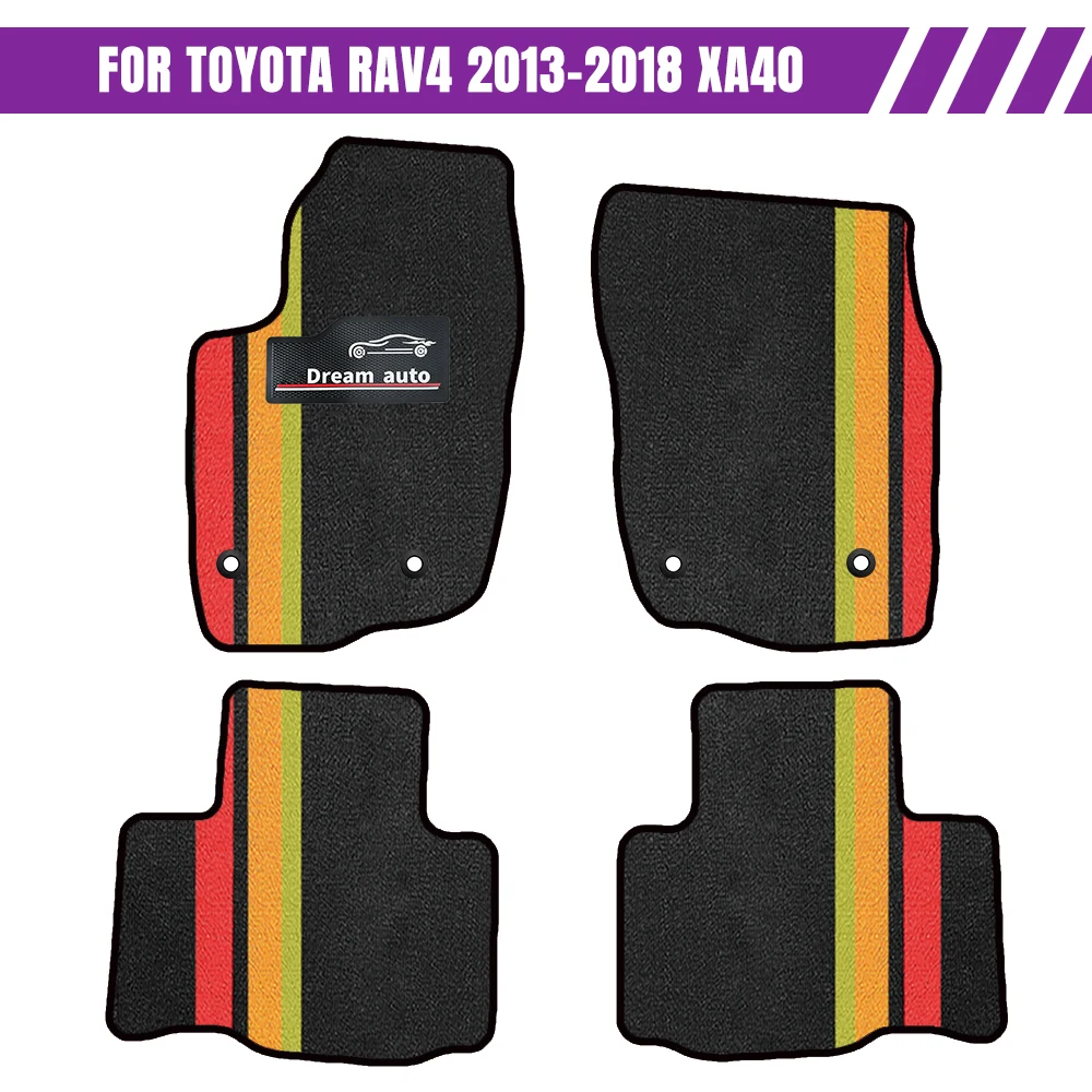 

Custom Car Floor Mats For Toyota rav4 2013–2018 XA40 Waterproof Auto Carpets Foot Coche Accessorie