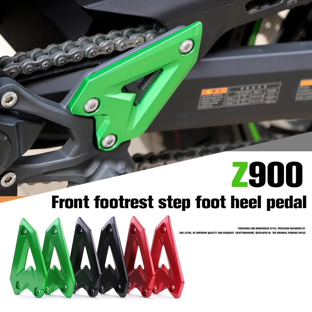 

Motorcycle Accessories Footpeg Footrest Rear SET Heel Plates Guard Protector CNC Decorative Block for Kawasaki Z900 Z900SE z900