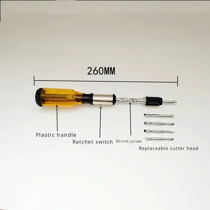 Forward-reverse Pressing Ratchet Semi-automatic Screwdriver Quick Speed-up Hand-pressed Screwdriver