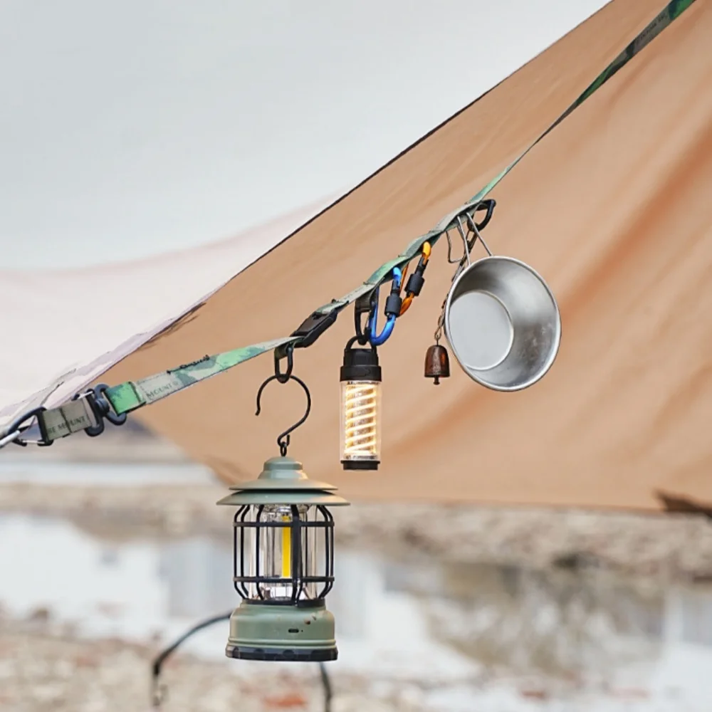 

Outdoor Multifunctional Hanging Rope with Adjustable Length Crossbody Backpack Strap Camping Strap Hiking Tent Accessories