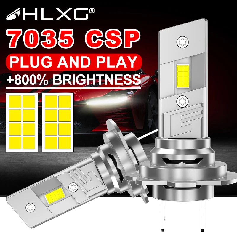 

H7 LED CANBUS Light Mini Lamp 1:1 Wireless H4 H11 H8 9005 9006 H3 9012 H13 9008 Car LED Headlight Bulbs Error Free Fan 6000K 12V