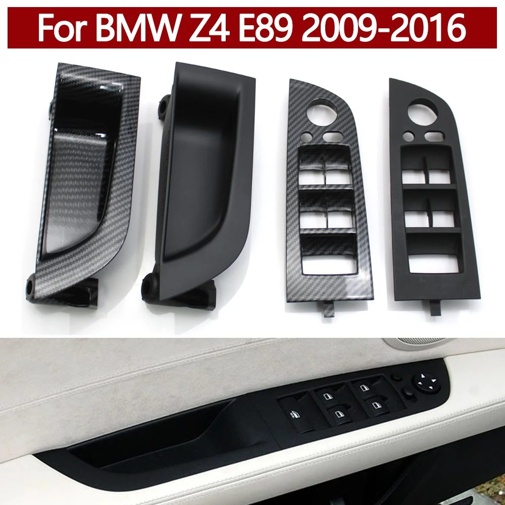 LHD RHD Car Window Lifting Switch Cover Panel Assembly Driver Door Pull Handle Replacement For BMW Z4 E89 2009-2016 51419147564