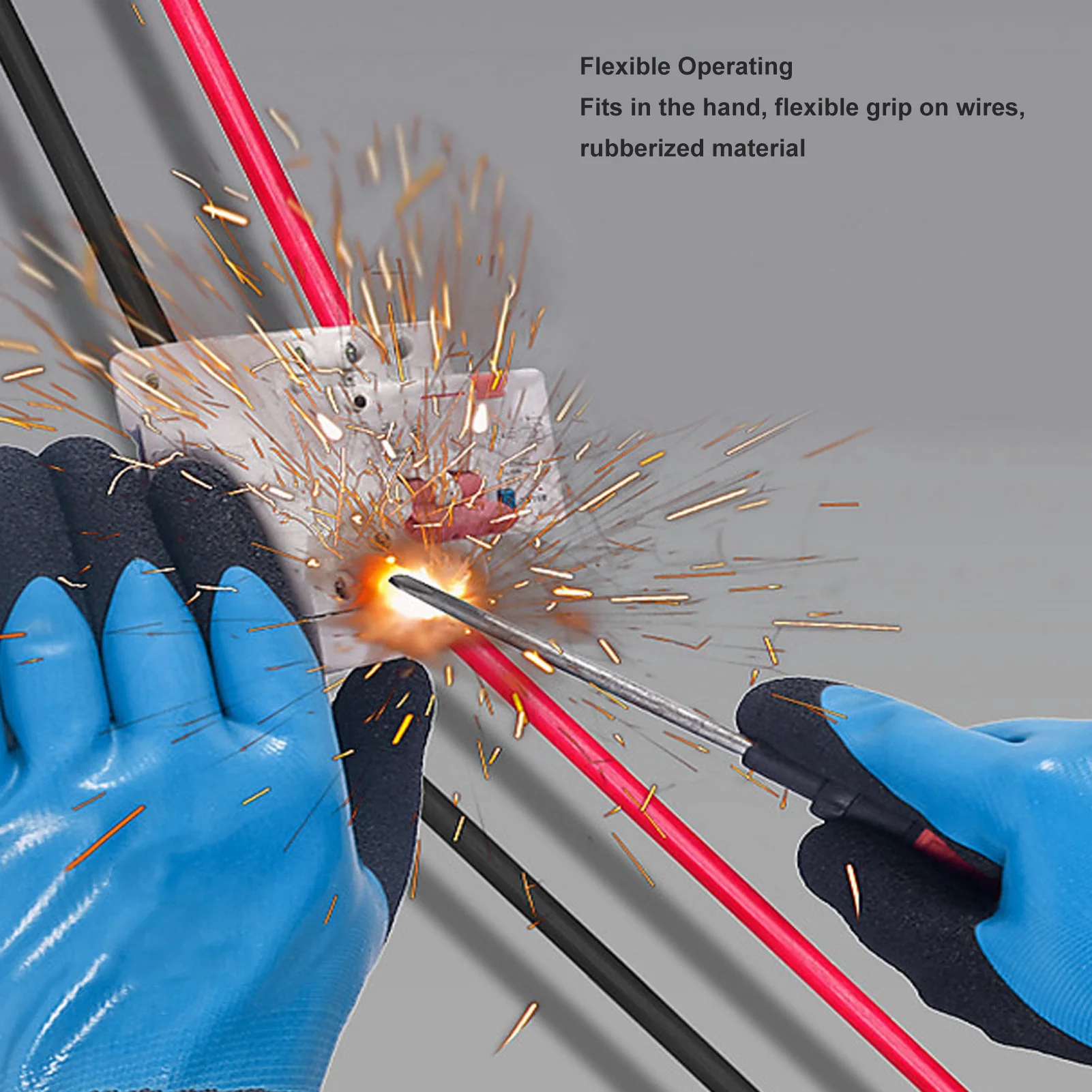 Electrical Insulated Gloves Insulation Work Gloves 1000V Voltage Proof 360° Electrical Insulated Gloves for Electrician