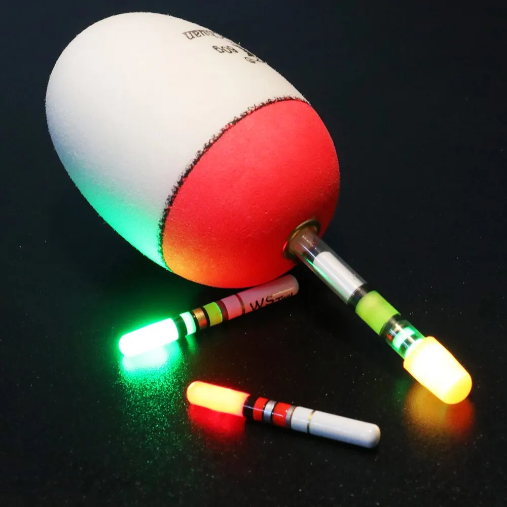 Fishing Float Light USB Charger CR322 3V Lithium Battery Kit Pesca Electronic LED Night Bright Fluorescent Lamp Luminous Buoy