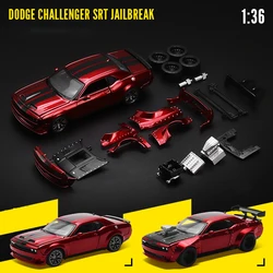 Assembly Version 1:36 Dodge Challenger SRT Jailbreak Alloy Modified Sports Car Model Metal Diecast Racing Car Model Kid Toy Gift