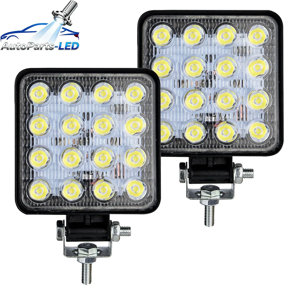 

4pcs 12V LED Light Bar 48W Mini LED Work Light Off Road Spotlight for Jeep Truck 4X4 Car SUV ATV Barra LED Headlights