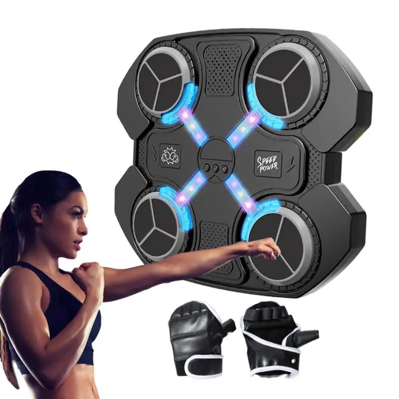 Music Punching Wall Boxing With Gloves Smart Scoring Musical Boxing Machine Electronic LED Punching Machine Boxing Equipment