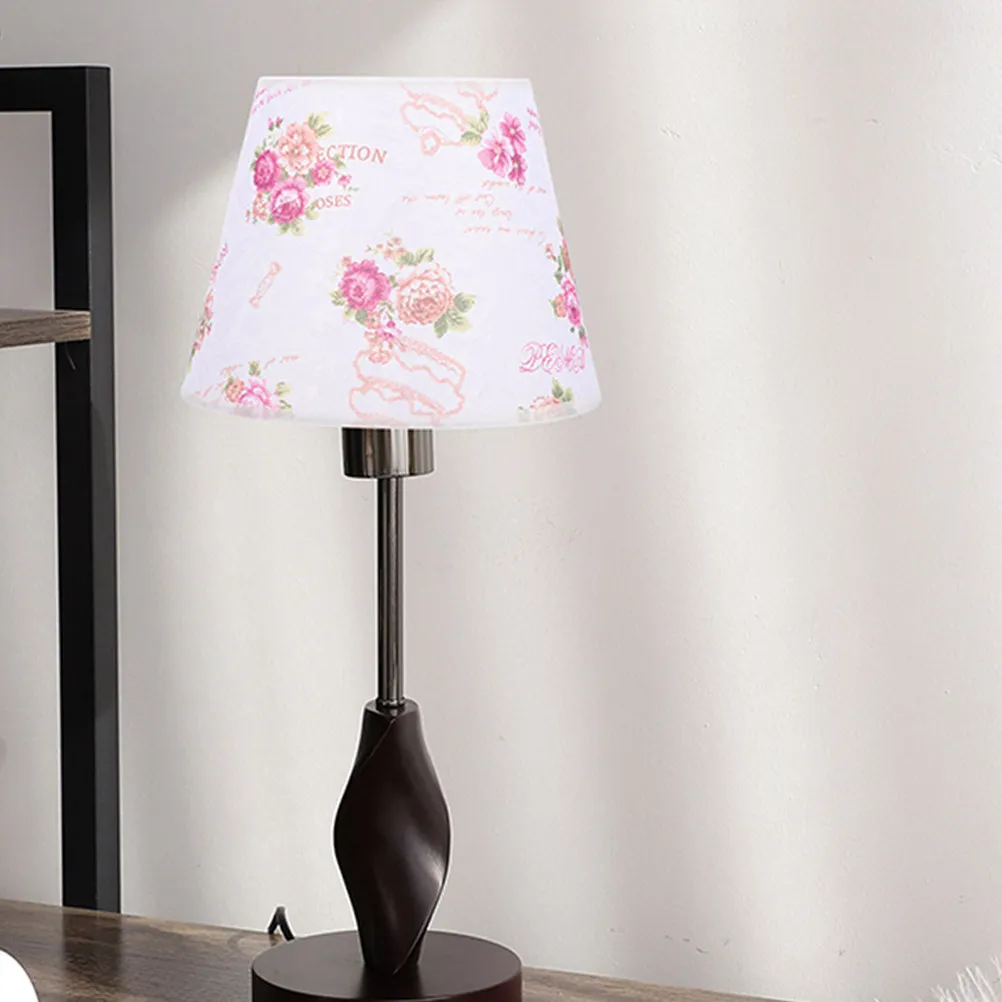 

Fabric Lamp Shade Delicate Light Cover For Bedroom Floor Desk Table Lamp Replacement Household Vintage Soft Material