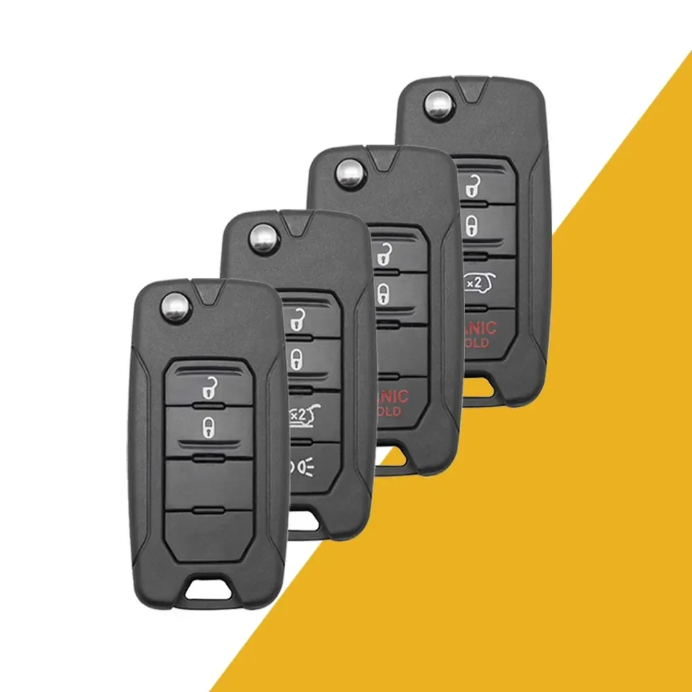 

Корпус выкидного ключа с 2/3/4 кнопками, корпус автомобильного ключа с лезвием SIP22 для AKJPF, для Jeep Renegade Compass Patriot Liberty