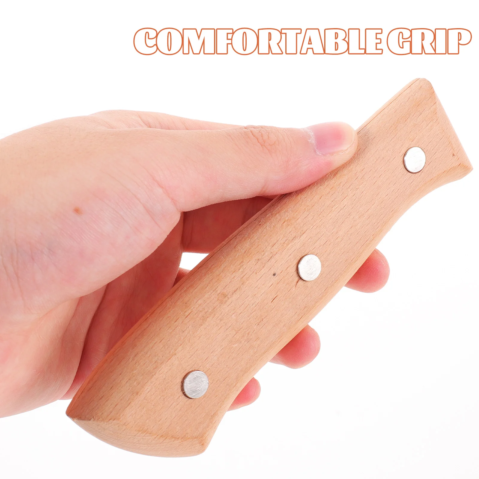 

Wooden Cutter Handle Replacement Kitchen Knives Part Non-Slip Hickory Handle For Kitchen Supplies Tool Accessories
