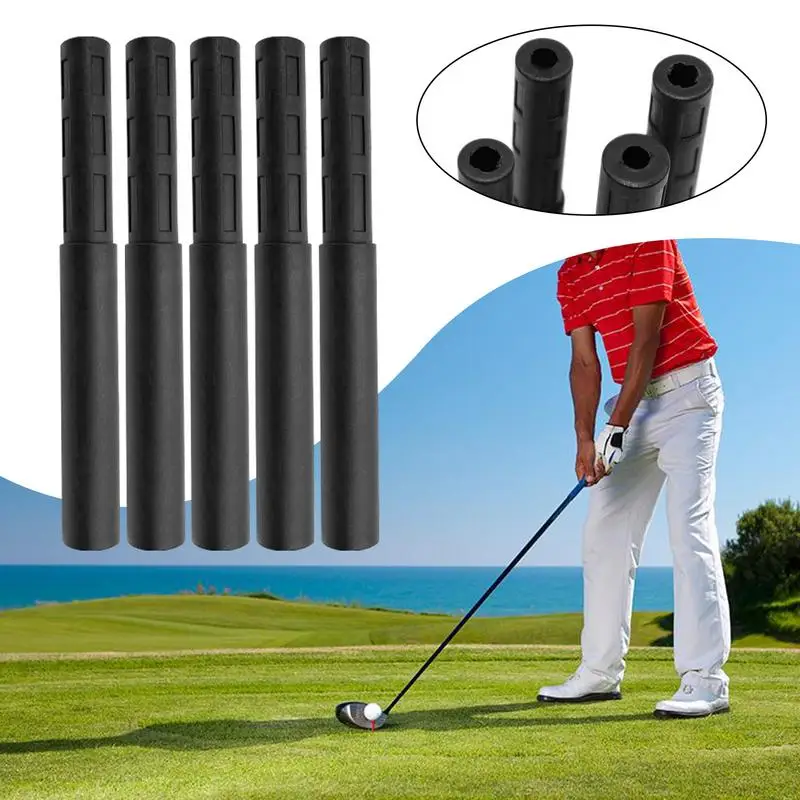 Golf Club Extension Rod 5pcs Golf Iron Putter Shaft Extender Club Extender Golf Club Extension For Golf Lovers Golfers Golf