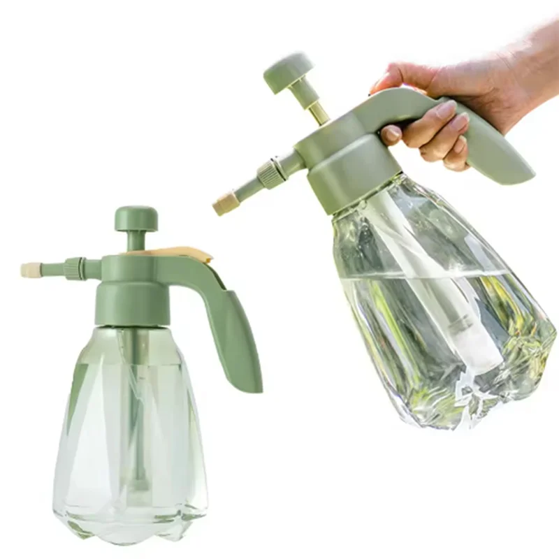 

ABUH-Indoor Large Pressure Watering Can 1.5L Large Capacity Clear Water Bottle For Garden Outdoor Plant House Flower
