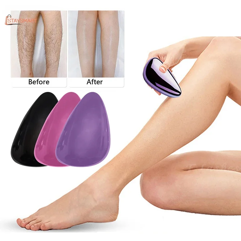 Physical Safe Hair Eraser Men Women Crystal Remover Painless Epilator Easy Cleaning Reusable Body Care Depilation Tool