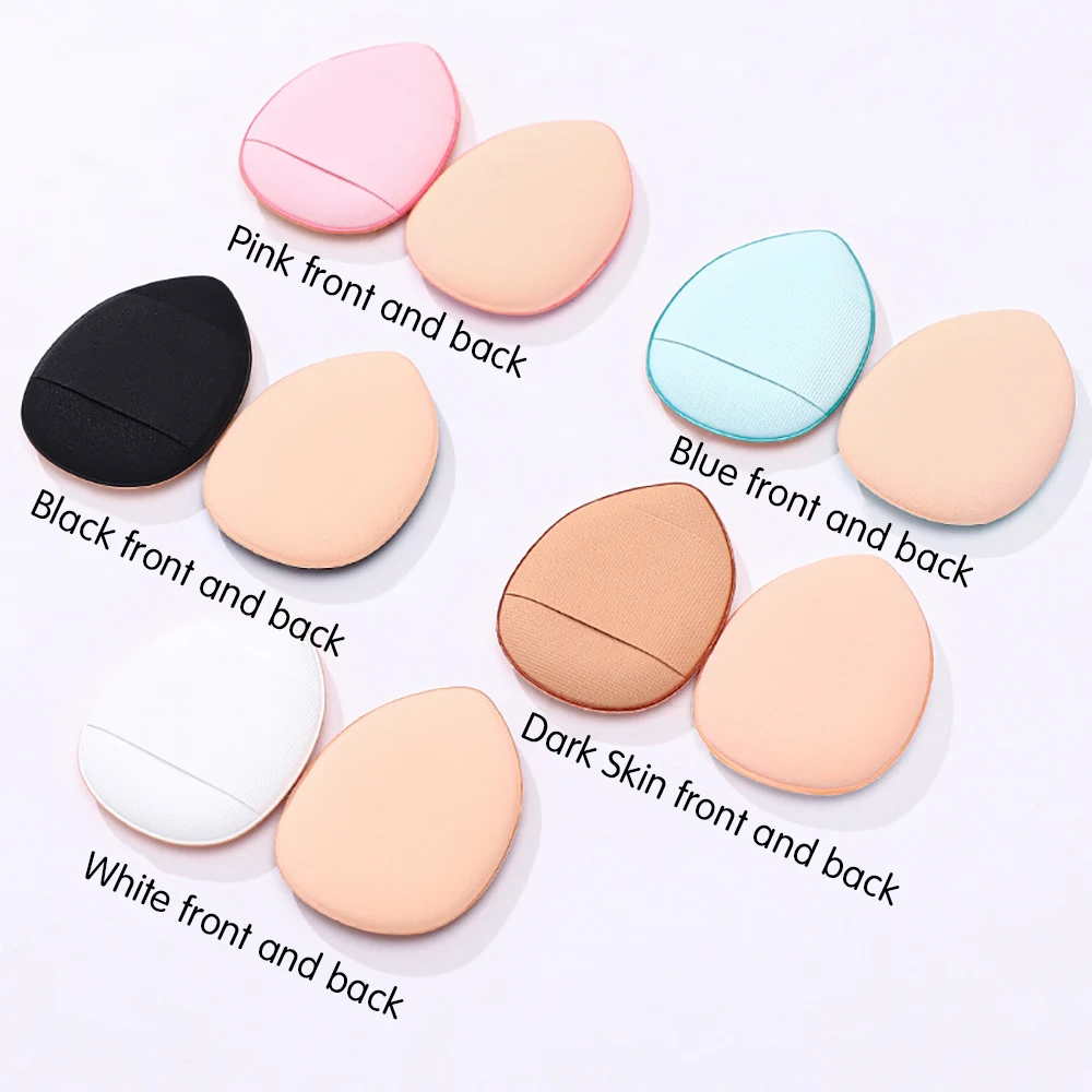 3/10 sztuk mały rozmiar palec Puff zestaw gąbka do makijażu korektor fundacja szczegóły poduszeczka do pudru/gąbka beauty blender użytku na sucho i mokro aplikator przybory kosmetyczne