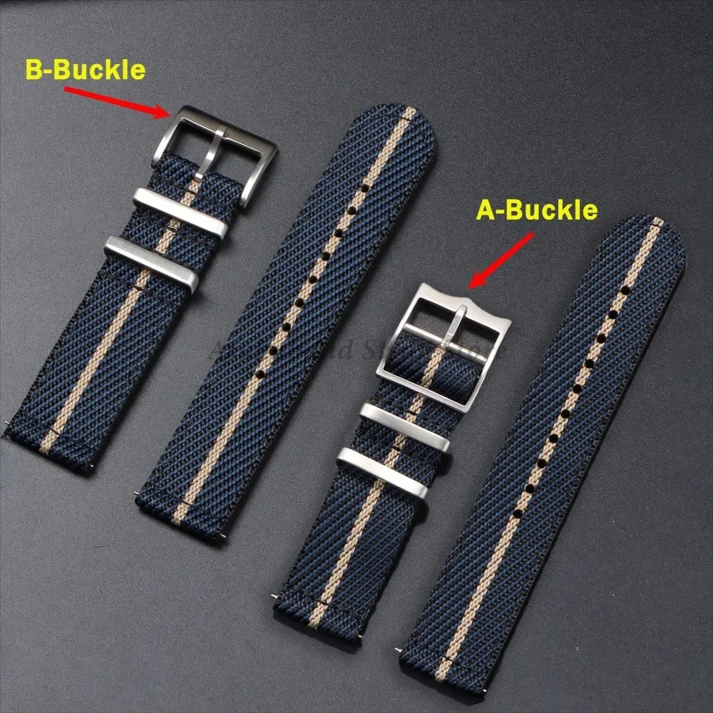20nn 22mm Quick Release Nylon Strap for Omega for Tudor WatchBand Canvas Fabric Band for Seiko Men Women Military Sport Bracelet view 3