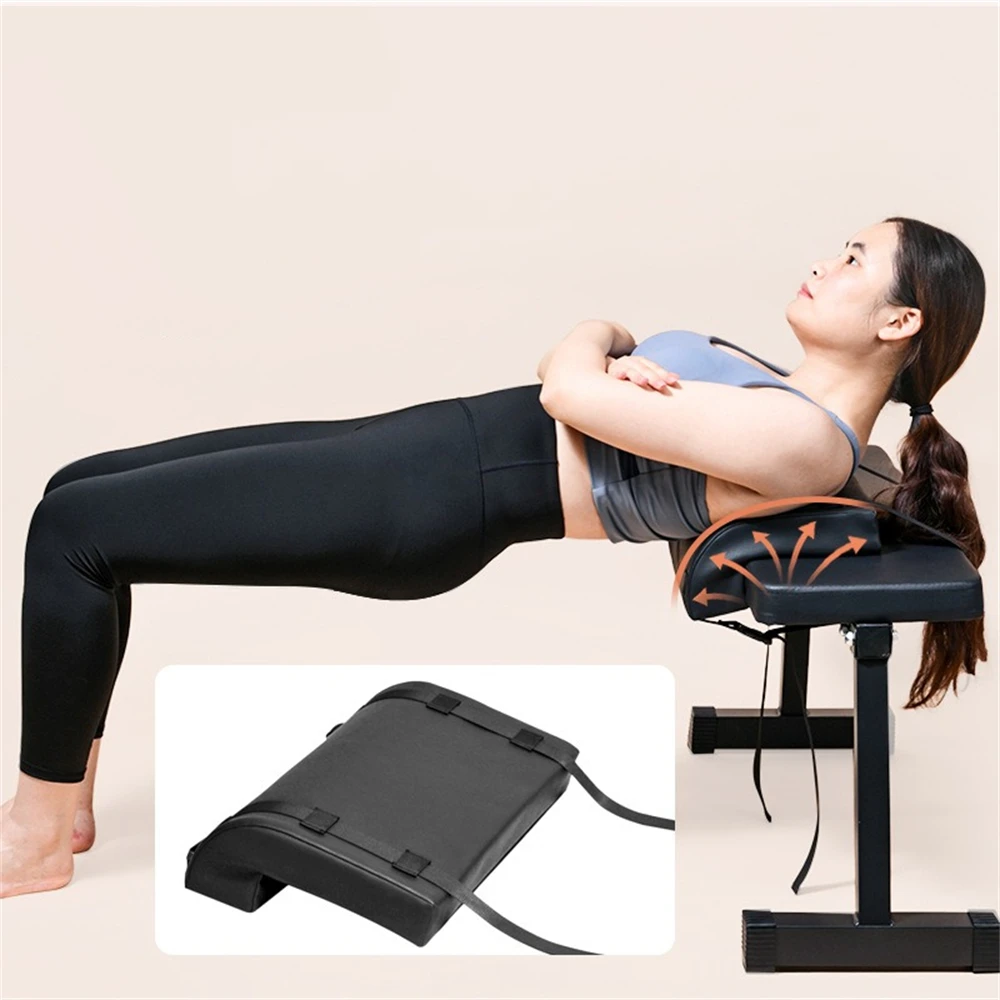 Hip Thrusts Cushion Pad, Glute Bridge Exercise Hip Protection Pad, Thickened Cushioning Pad, L Shape Squat Rack Press Back Pad