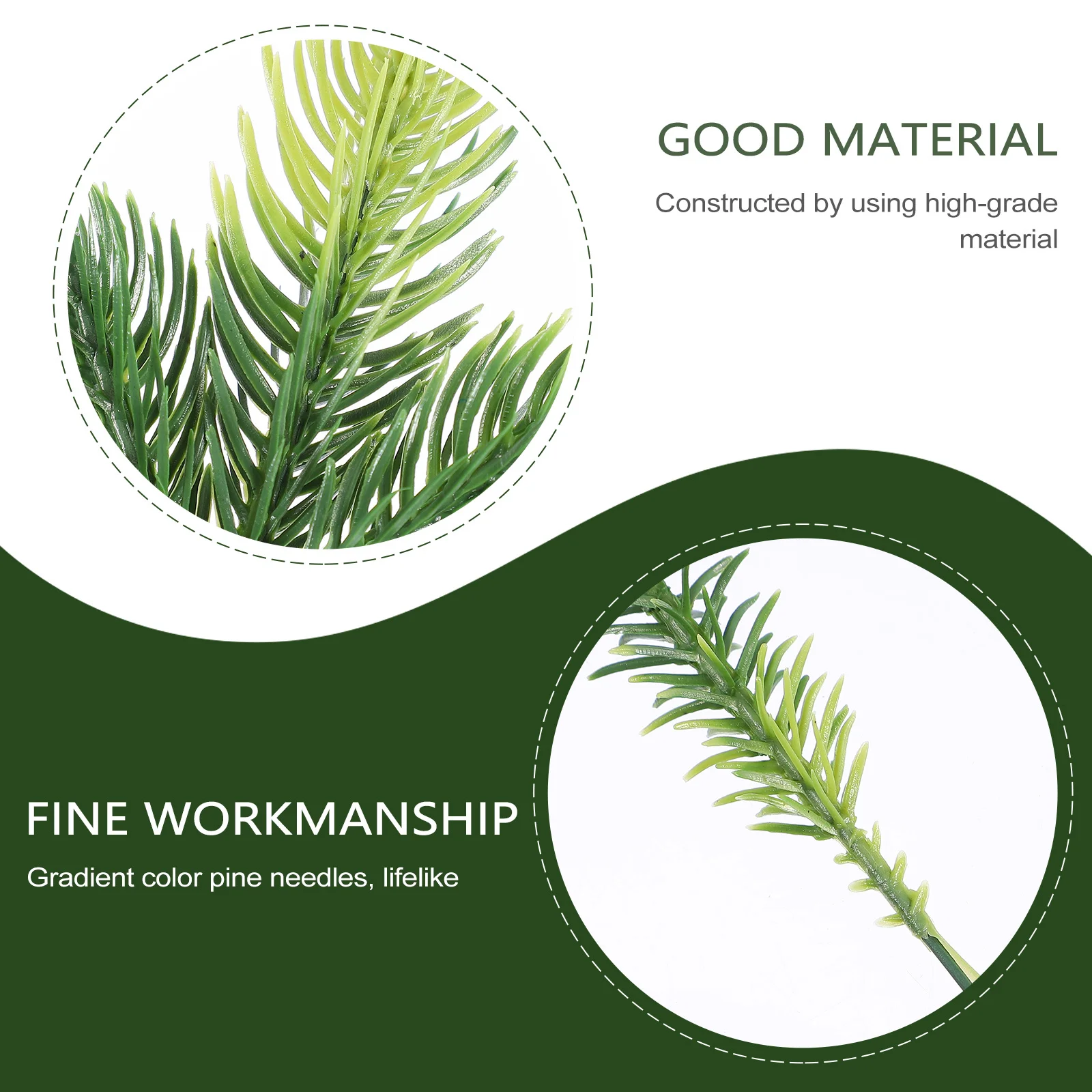 

20Pcs Simulation Pine Needles Christmas Decor DIY Wreath Accessories Home Festival Supplies Artificial Pine Needles